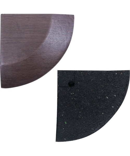 Corner Piece for Luxteko Waffle Floor Mats 2 cm – 1 Pc. - Wood