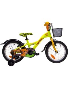 Jalgratas 4KIDS Lion 16", suurus 10" (25,5 cm) (alumiinium, kollane)