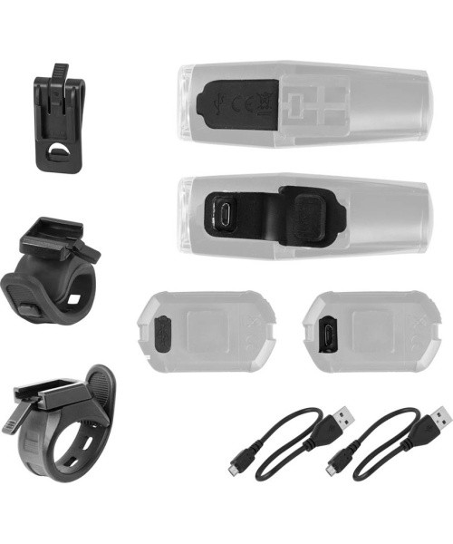 Light Set FORCE VARIO 500LM + 25LM, USB