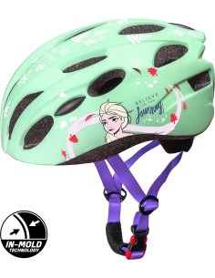 Kiiver FROZEN, in-mold, 52-56 cm (roheline)