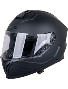 Laste terviklik mootorratturi kiiver W-TEC Basmeck - Matt must