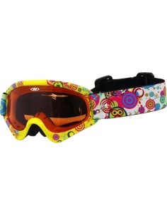 Kids ski goggles WORKER Sterling with graphics - Z12-YEL-yelow graf.