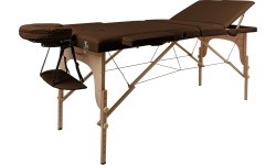 Massage Table inSPORTline Japane 3-Piece Wooden - Brown