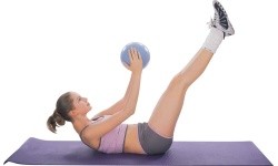 Treeningpall inSPORTline Aerobic Ball 35 cm - Mocha mousse