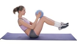 Treeningpall inSPORTline Aerobic Ball 35 cm - Mocha mousse