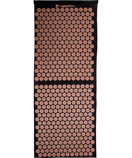 Akupressuurimatt inSPORTline AKU-1000 125x50 cm - černá-mocha mousse