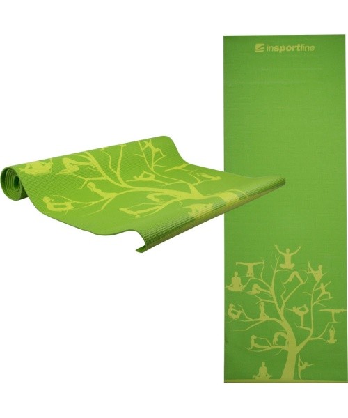 Yoga mat inSPORTline Spirit 172x60x0,3cm - Green