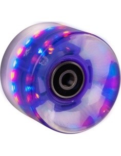 Light Up Penny Board Wheel 60*45mm + ABEC7 Bearings - Dark Purple