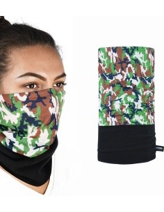 Universal Multi-Functional Neck Warmer Oxford Snug - Camo Green