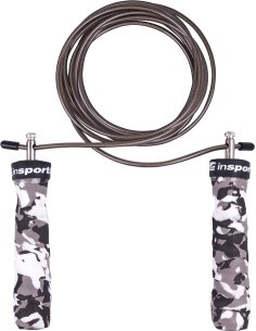 Adjustable Length Jump Rope With Bearings inSPORTline Jumpkamu - White Camu