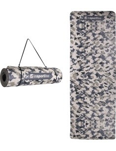 Treeningmatt inSPORTline Camu 173x61x0,4 cm - Grey Camouflage