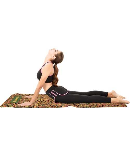Exercise Mat inSPORTline Camu 173x61x0.4cm - Grey Camouflage