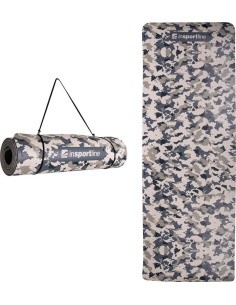 Exercise Mat inSPORTline Camu 173x61x0.8 cm - Grey Camouflage