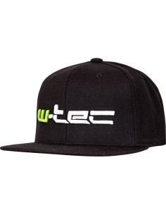 Snapback Hat W-TEC Russjack - Black with Green-White Logo