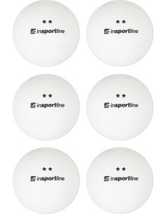 Table Tennis Balls inSPORTline Elisenda S2 – 6 Pcs. - White