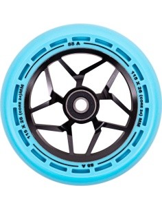 Scooter Wheels LMT L, 115mm, w/ ABEC, 9 Bearings - Black/Blue