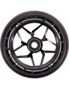 Scooter Wheels LMT L, 115mm, w/ ABEC, 9 Bearings - Black/Black