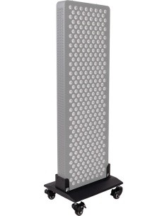 Ratastega alus punase LED-valgusteraapia paneelile inSPORTline Tugare - Must
