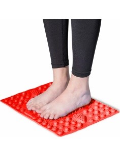 Foot Massage Mat inSPORTline Tilsipur 39 x 29 cm - Red