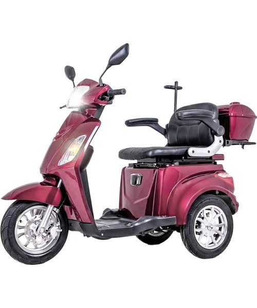 Three-Wheel Electric Scooter inSPORTline Zorica -  Burgundy 