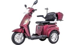 Three-Wheel Electric Scooter inSPORTline Zorica -  Burgundy 