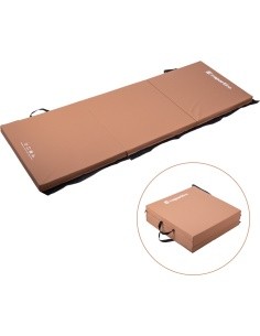 Folding Gymnastics Mat inSPORTline Trifold 180 x 60 x 5 cm - Brown