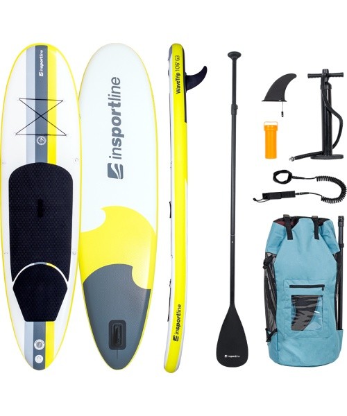 Paddle Board w/ Accessories inSPORTline WaveTrip 10’6” G3 - Yellow