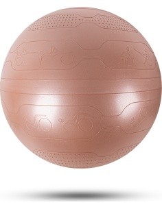 Võimlemispall inSPORTline Stretch Ball 55 cm - Mocha mousse