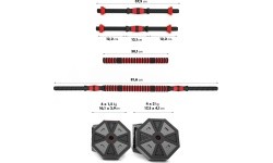 SGC20  BARBELL AND DUMBBELLS COMPOSITE HMS - 15 kg