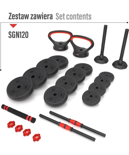 SGN120 PRO SET 6IN1 WEIGHT SET 20KG HMS