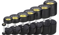 Kummikattega hantel HG PRO HMS - 37.5 kg