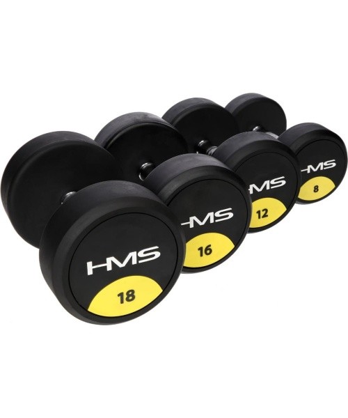 Kummikattega hantel HG PRO HMS - 42.5kg