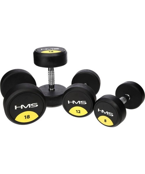 Kummikattega hantel HG PRO HMS - 42.5kg