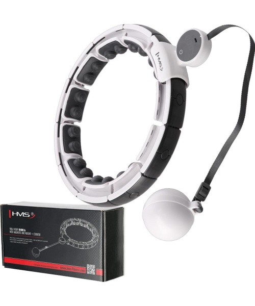 HHM16 HULA HOOP WHITE MAGNETIC WITH WEIGHT + COUNTER HMS