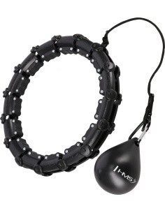 HHW11 PLUS SIZE HULA HOOP BLACK WITH WEIGHT HMS
