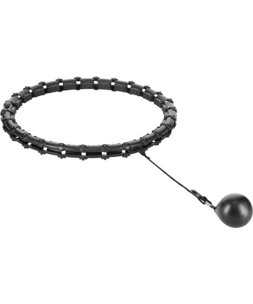 HHW11 PLUS SIZE HULA HOOP BLACK WITH WEIGHT HMS