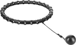 HHW11 PLUS SIZE HULA HOOP BLACK WITH WEIGHT HMS