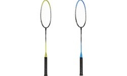 NRZ014 STEEL / BADMINTON SET 4 ROCKETS + 3 SHUTTLECOCKS + NET 195x22cm + COVER NILS