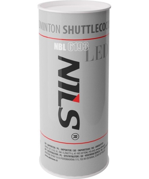 NBL6193 NYLON SHUTTLECOCKS LED PACK OF 3 NILS