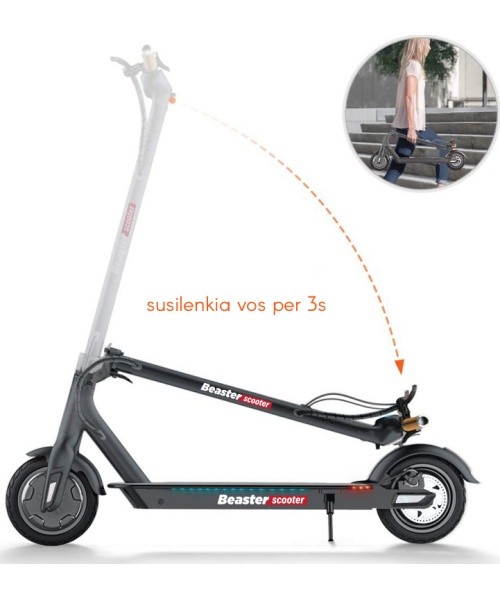 Elektritõukeratas Beaster Scooter BS05W 350 W, 36 V, 8 Ah, valge