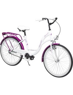 Jalgratas AZIMUT Julie 24" 2025, white-violet
