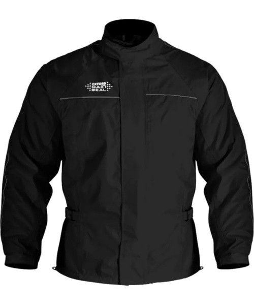 Waterproof Motorcycle Over Jacket Oxford Rain Seal - Black