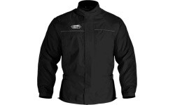 Waterproof Motorcycle Over Jacket Oxford Rain Seal - Black