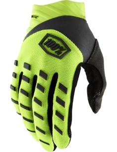 Motocross Gloves 100% Airmatic Yellow/Black - Black/Yellow