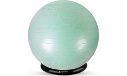 Võimlemispall inSPORTline Stretch Ball 75 cm koos BallBase'iga - Mint