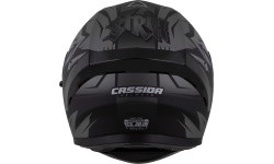 Mootorratta kiiver Cassida Orbit StriX, matt must/hall