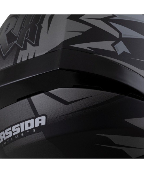 Mootorratta kiiver Cassida Orbit StriX, matt must/hall