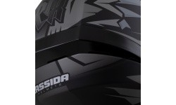 Mootorratta kiiver Cassida Orbit StriX, matt must/hall