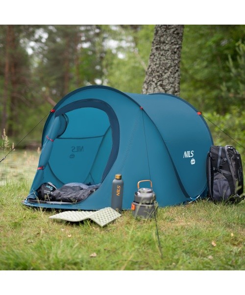 NC3743 CAMPING TENT SELF FOLDING NEW COLOR NILS CAMP
