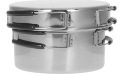 COOK SET STAINLESS STEEL 2 PERSONS